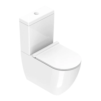 Унитаз-компакт Catalano Sfera NewFlush (безободковый), с сиденьем Soft Close Plus (1MPSFR00+1CMSFR00+5ZECOF00) фото 1 Aquada.com.ua