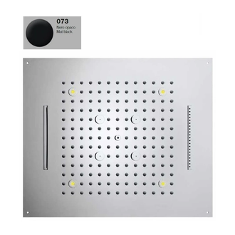 Верхній душ BOSSINI Dream / 4 дощ, водоспад, каскад, туман, 4RGB LED, 57x 47сm, mat black (H38908000073016)