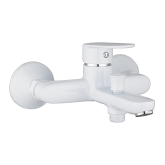 IMPRESE LASKA cмеситель для ванны, белый, 35 мм (10040W) фото 1 Aquada.com.ua