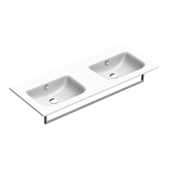 Раковина двойная Catalano Sfera 125 х 50 см (1125SFD00) фото 1 Aquada.com.ua