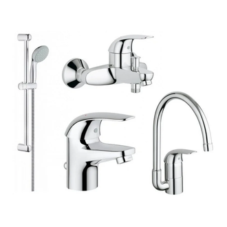 GROHE Набiр змiшувачiв для ванни та кухні EUROECO 4 в 1 (123242K) (123242K) фото 1 Aquada.com.ua