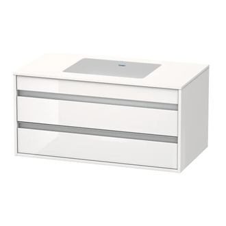 Тумба под раковину Duravit Ketho 1200х465 мм, белый матовый (KT66461818) фото 1 Aquada.com.ua