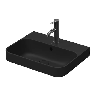 Раковина накладная на столешницу Duravit Happy D.2 Plus 50 х 40 см, антрацит матовый (2360501300) фото 1 Aquada.com.ua